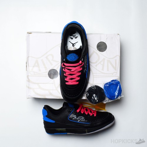 Off-White x Air Jordan 2 Retro Low SP Black Blue